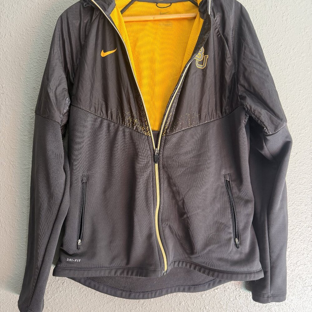 Nike Dri-FIT Baylor Bears BU Full Zip Hoodie Jacket